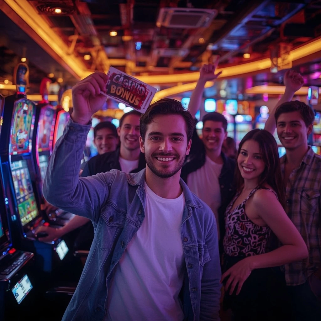 une personne tenant un bonus NEVADA WIN CASINO