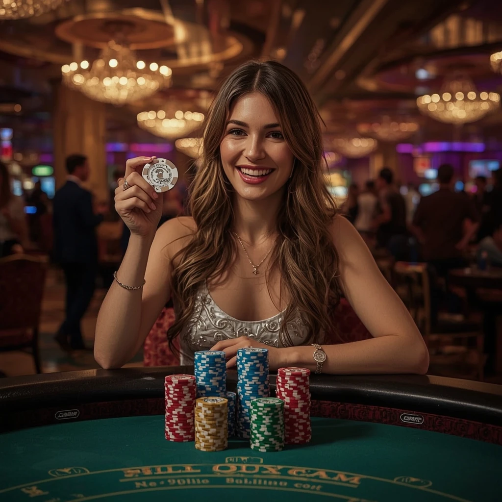bonus dans les mains d'un homme au casino Nevada Win Casino