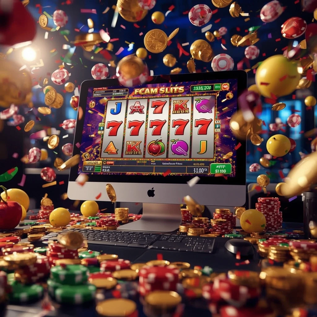 Machines à sous affichées sur un écran NEVADA WIN CASINO